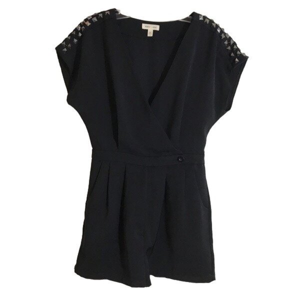 Silence and Noise Black Romper - Picture 1 of 7